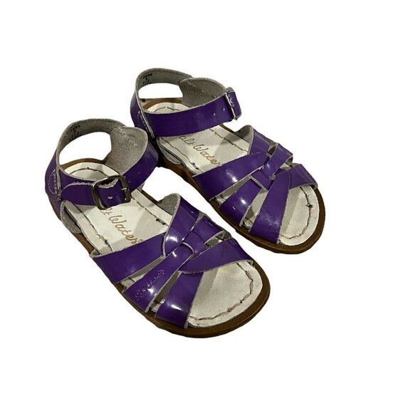 Salt Water Sandals Size 8 Purple Kids Straps Shoes - Picture 1 of 8